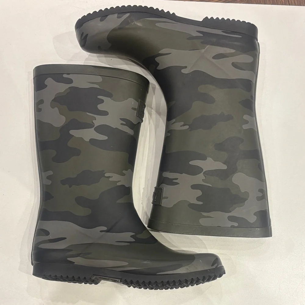 Joules Olive Camouflage Boots